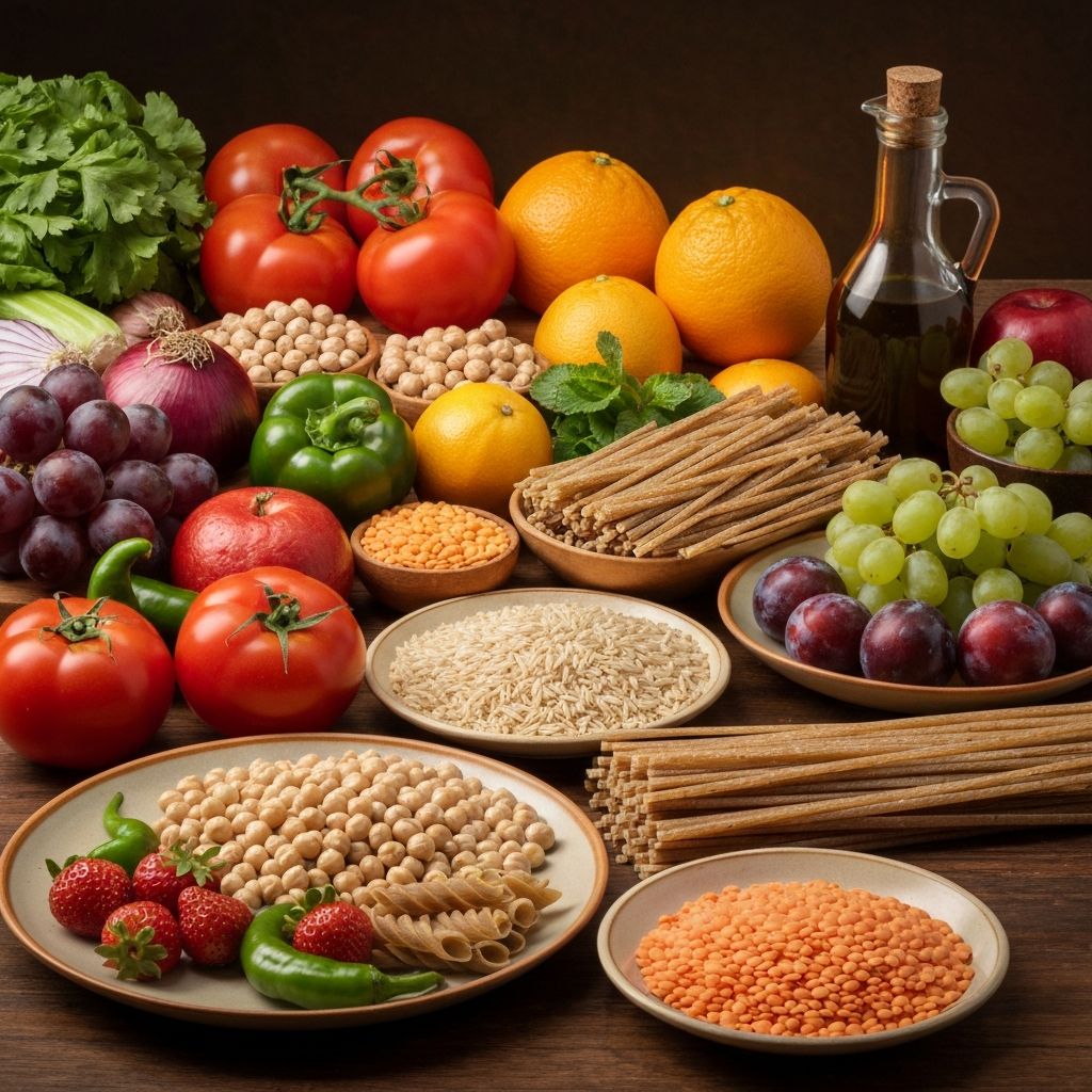 Fresh whole foods and vegetables